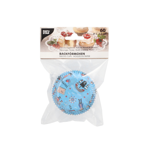 Backförmchen Ø 5 cm · 2,5 cm 4 Motive sortiert