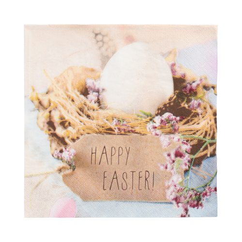 Servietten, 3-lagig 1/4-Falz 33 cm x 33 cm "Easter Nest"