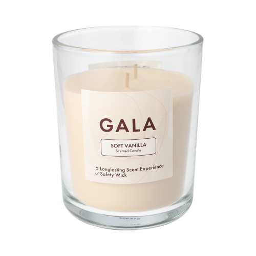 "GALA" Duftkerze im Glas Ø 10,5 cm · 12,4 cm creme - Soft Vanilla "Tokio Large"