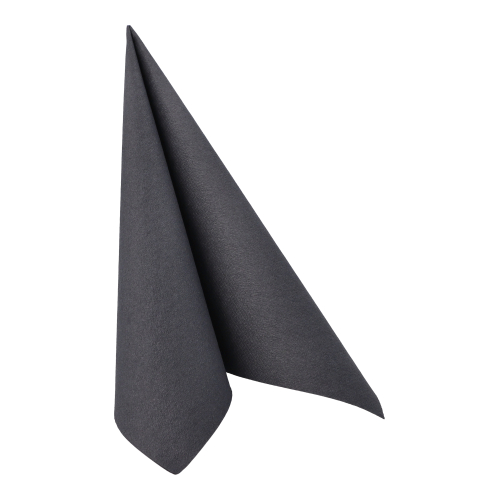 Servietten "ROYAL Collection" 1/4-Falz 40 cm x 40 cm schwarz in Papierverpackung