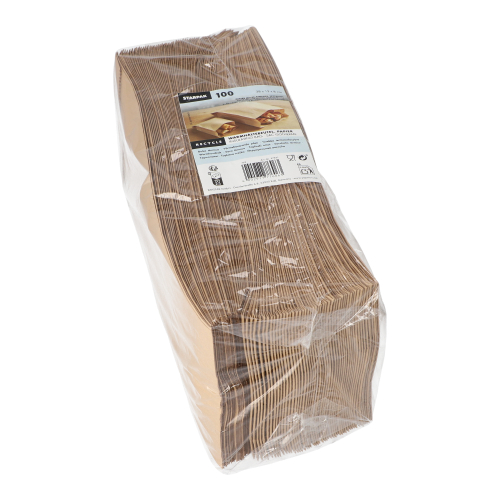 Warmhaltebeutel, Papier mit PE-Einlage 28 cm x 13 cm x 8 cm braun