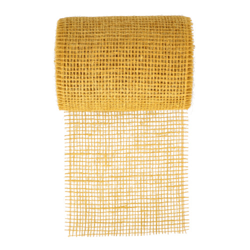 Dekoband Jute 10 m x 15 cm mustard