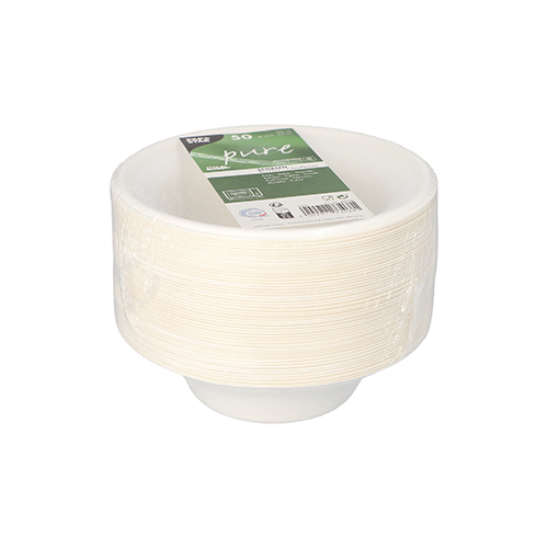 Schalen, Zuckerrohr "pure" 380 ml Ø 15,5 cm · 4,6 cm weiss