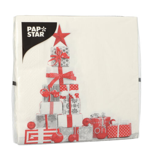 Servietten, 3-lagig 1/4-Falz 33 cm x 33 cm "Cadeaux"