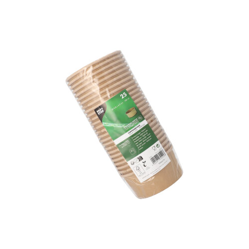 Suppenbecher, Pappe 180 ml Ø 9,8 cm · 4,9 cm braun