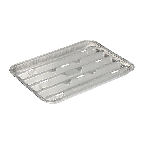 Grillschalen, Alu eckig 1,4 cm x 16,3 cm x 22,7 cm