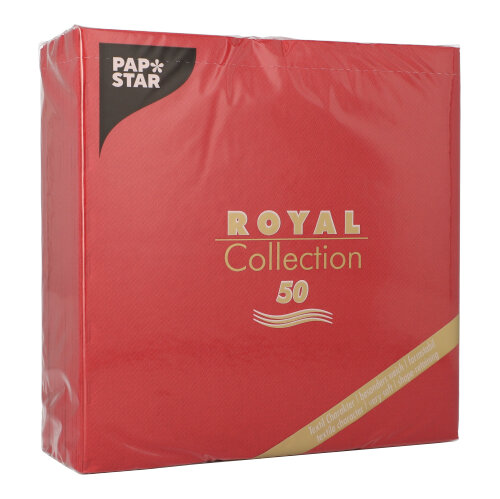 Servietten "ROYAL Collection" 1/4-Falz 40 cm x 40 cm bordeaux