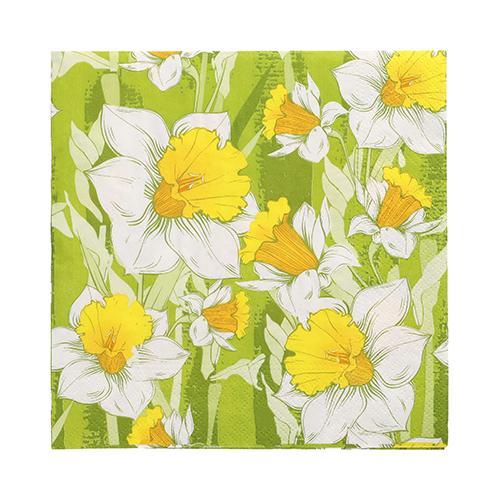 Servietten, 3-lagig 1/4-Falz 33 cm x 33 cm "Narciso"