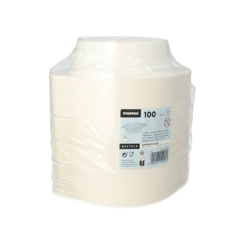 Suppenschalen, PP 500 ml Ø 15,6 cm · 4,5 cm weiss mit Anfasser