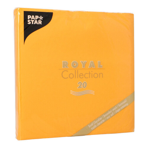Servietten "ROYAL Collection" 1/4-Falz 40 cm x 40 cm orange