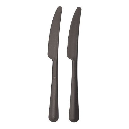"Circulware" Mehrweg-Messer PP-MF 19,7 cm schwarz "Gaia" extra stabil
