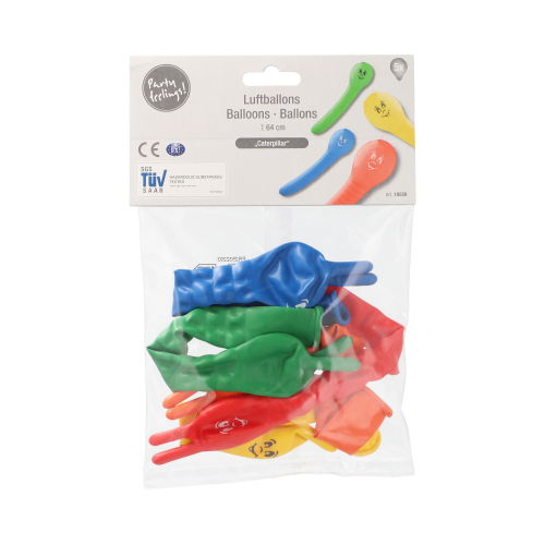 Luftballons farbig sortiert "Caterpillar"