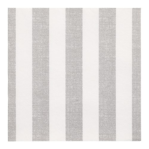 Servietten "ROYAL Collection" 1/4-Falz 40 cm x 40 cm grau "Lines"