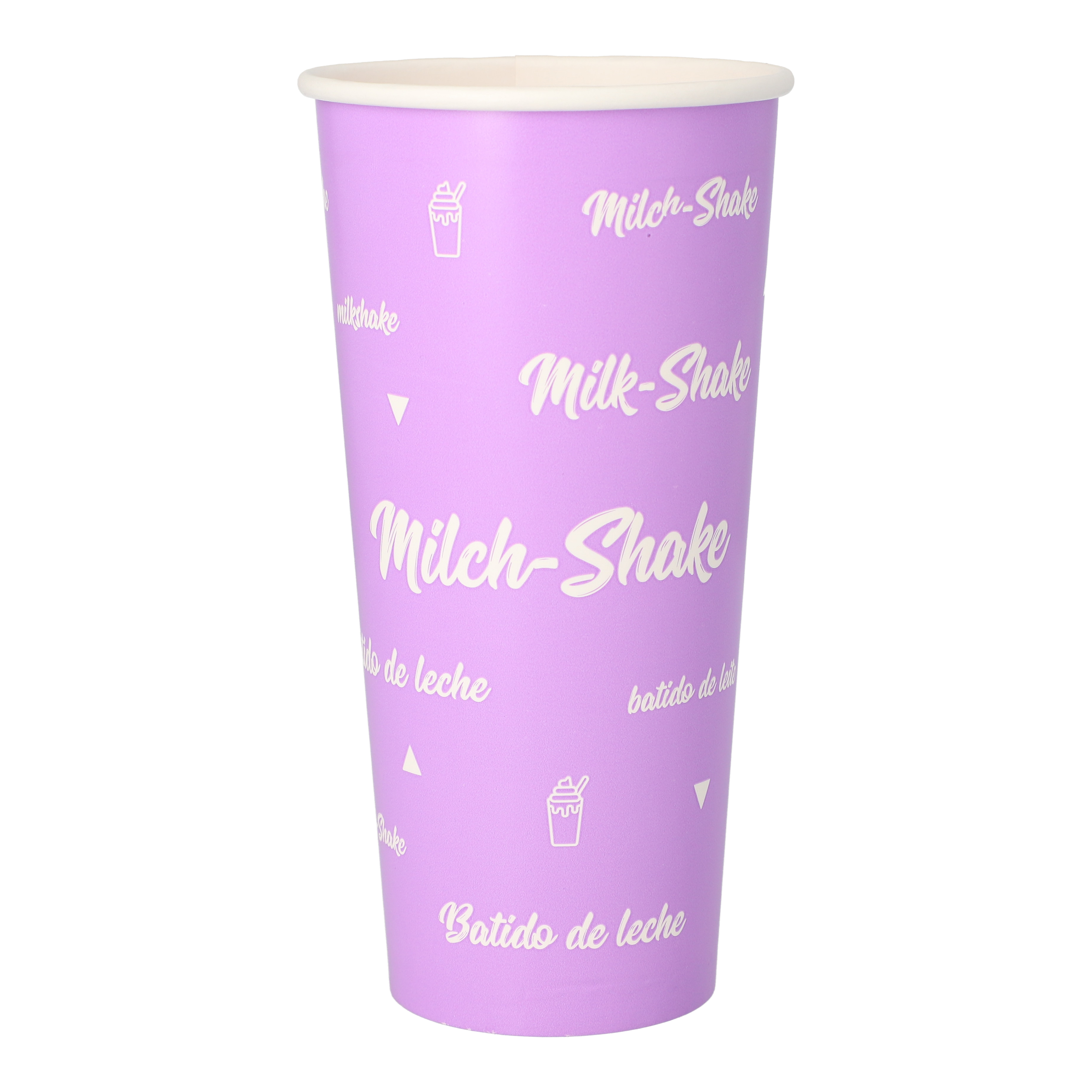 Shake-Becher, Pappe 0,5 l Ø 9 cm · 16,8 cm "Milk-Shake"