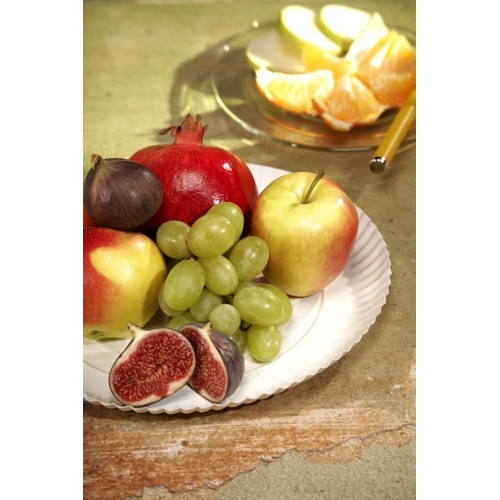 Teller, Pappe "pure" rund Ø 26 cm · 2 cm weiss