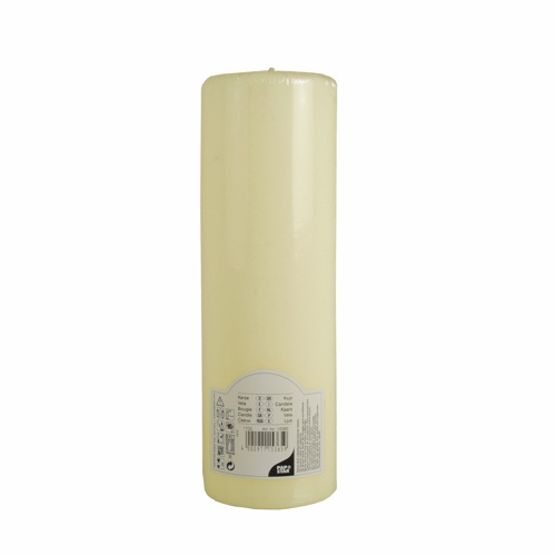 Stumpenkerze Ø 80 mm · 250 mm elfenbein "Ivory" mit Flachkopf Stumpenkerze Ø 80 mm · 250 mm elfenbein "Ivory" mit Flachkopf