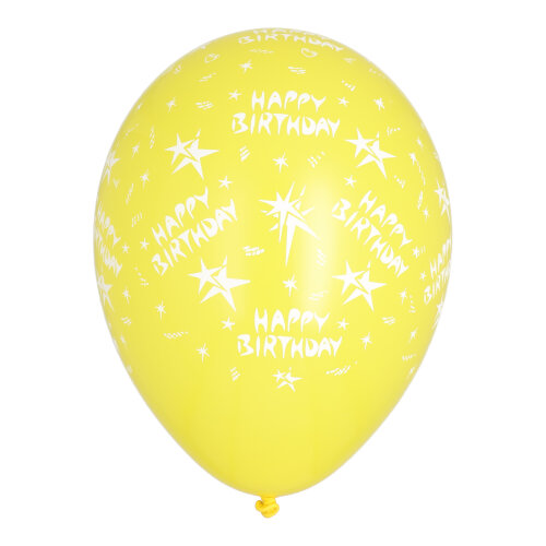 Luftballons Ø 29 cm farbig sortiert "Happy Birthday"