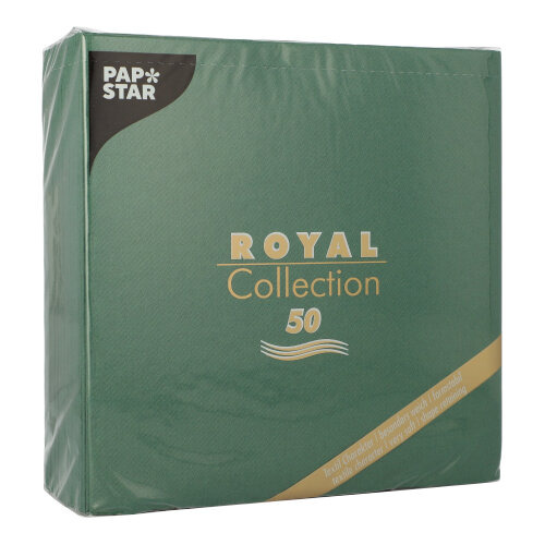 Servietten "ROYAL Collection" 1/4-Falz 40 cm x 40 cm dunkelgrün