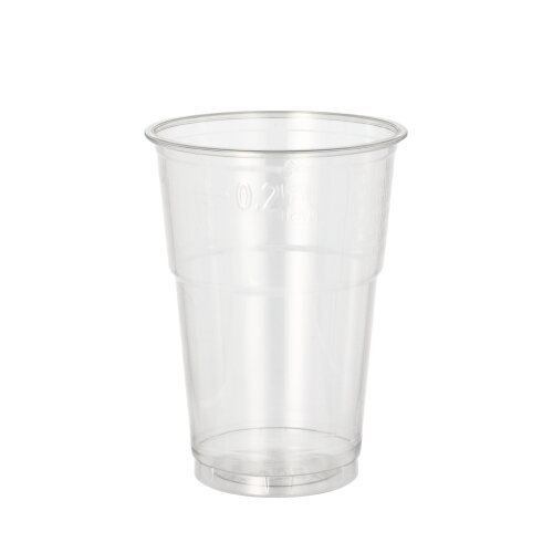 Trinkbecher R-PET 0,25 l Ø 7,8 cm · 10,7 cm glasklar