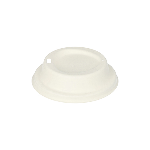 Dom-Deckel, Zuckerrohr "pure" Ø 9 cm · 2,5 cm weiss