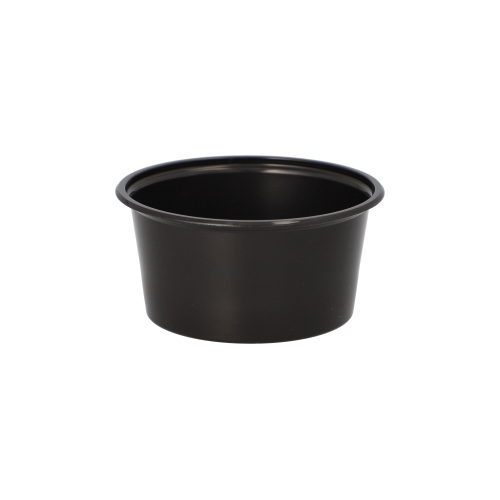 Dressingbecher, PP 80 ml Ø 7,1 cm · 3,5 cm schwarz