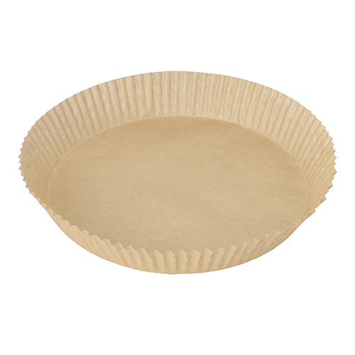 Backpapiere Ø 23 cm · 4,5 cm braun für Heißluftfritteusen