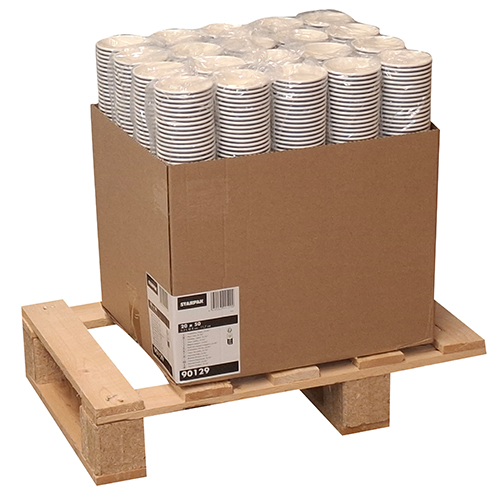 Trinkbecher, Pappe "To Go" 0,3 l Ø 8 cm · 11,7 cm "Coffee Rings"