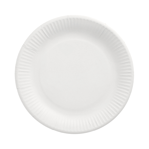 Teller, Pappe "pure" rund Ø 23 cm weiss extra stark