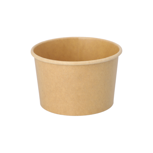 Eisbecher, Pappe rund 275 ml Ø 9,6 cm · 6 cm braun