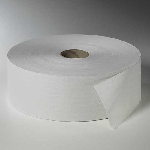 Rollen Toilettenpapier, 2-lagiges Tissue Ø 26 cm · 380 m x 10 cm weiss "Maxi Rollen"