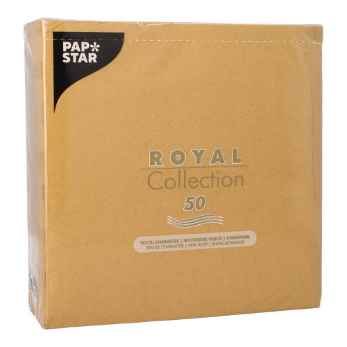 Servietten "ROYAL Collection" 1/4-Falz 40 cm x 40 cm mustard