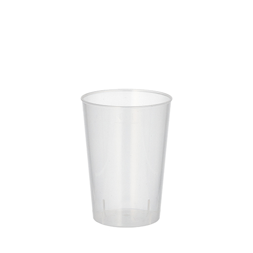 Mehrweg-Trinkbecher PP 0,1 l Ø 5,2 cm · 7,4 cm transluzent