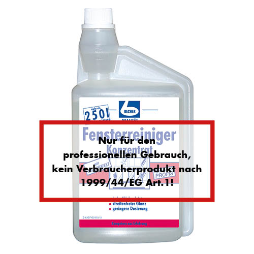 "Dr. Becher" Fensterreiniger Konzentrat 1 l Dosierflasche