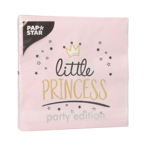Servietten, 3-lagig 1/4-Falz 33 cm x 33 cm "Little Princess"