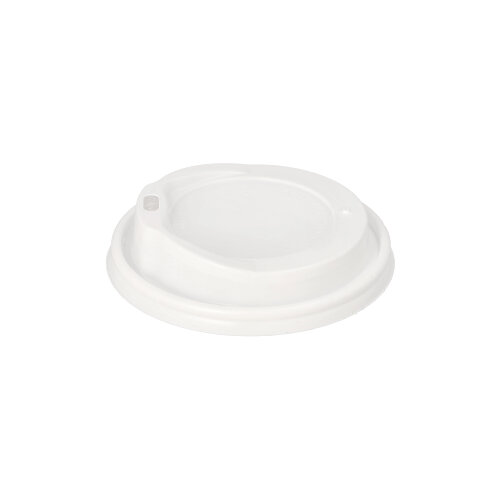 Dom-Deckel, PS "To Go" Ø 9 cm · 2,4 cm weiss