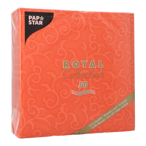 Servietten "ROYAL Collection" 1/4-Falz 40 cm x 40 cm nektarine "Casali"