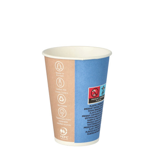 Automatenbecher, Pappe "To Go" 0,18 l Ø 7,01 cm · 9,2 cm "Barista Time"