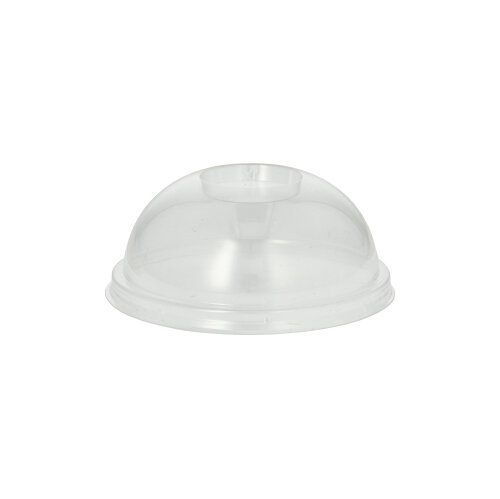 Dom-Deckel, PLA "pure" Ø 9,5 cm · 4,5 cm glasklar ohne Lochung