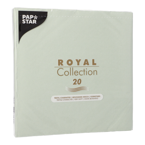 Servietten "ROYAL Collection" 1/4-Falz 40 cm x 40 cm jadegrün