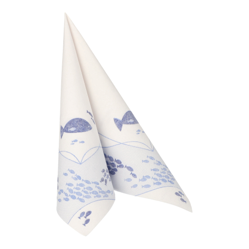 Servietten "ROYAL Collection" 1/4-Falz 40 cm x 40 cm "Fish"