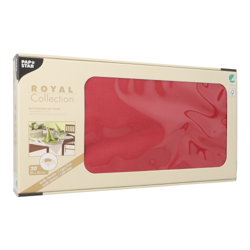 Mitteldecken, Tissue "ROYAL Collection" 80 cm x 80 cm bordeaux