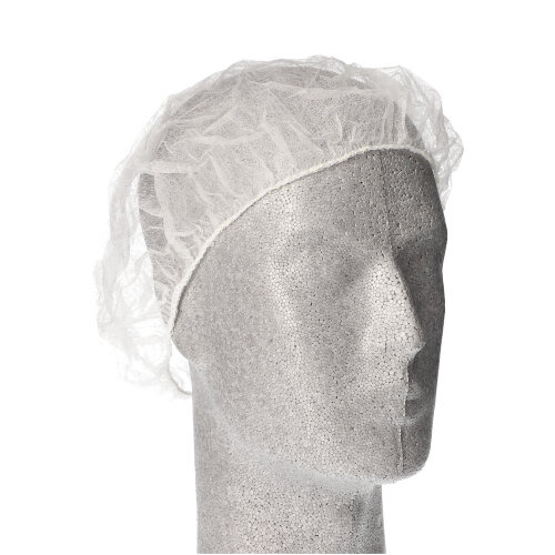 "WORK-INN/PS" Barett-Hauben, Vlies Ø 52 cm weiss