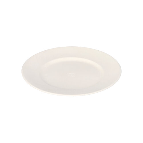 Teller Zuckerrohr "pure" rund Ø 14,5 cm · 1,2 cm weiss "Cella"