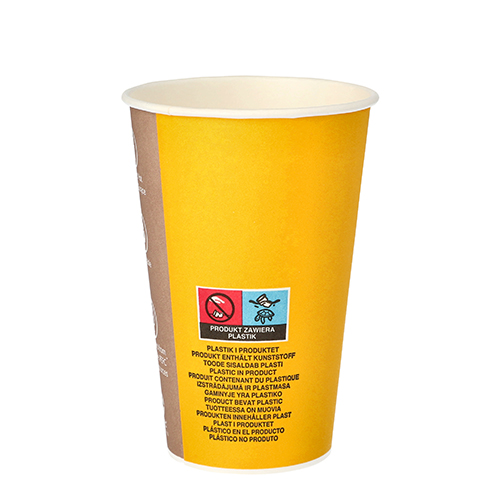 Trinkbecher, Pappe "To Go" 0,3 l Ø 8 cm · 11,6 cm "Barista Time"