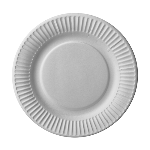 Teller, Pappe rund Ø 18 cm weiss