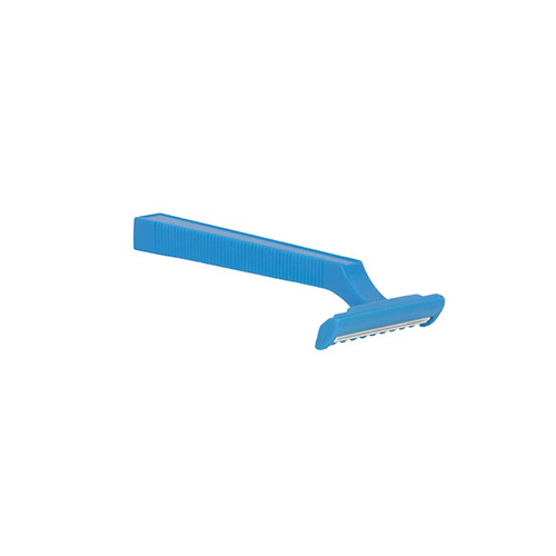 "Medi-Inn" Einmal-Rasierer zweischneidig 10 cm x 4 cm blau