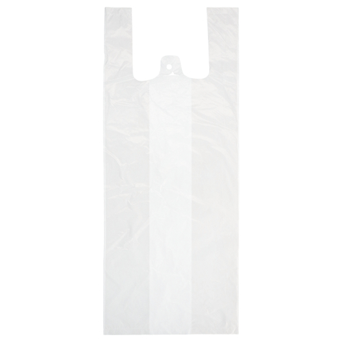 Hemdchen-Tragetaschen, HDPE 55 cm x 22 cm x 15 cm weiss mittel