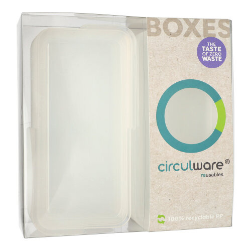 "Circulware" Deckel für Schalen Mix & Match eckig 2,5 cm x 11,7 cm x 23,4 cm transparent