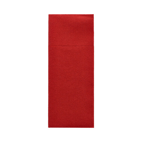 Bestecktaschen, Airlaid 40 cm x 33 cm bordeaux mit Besteckfalz