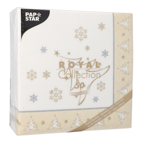 Servietten "ROYAL Collection" 1/4-Falz 40 cm x 40 cm gold "X-Mas Elegance"